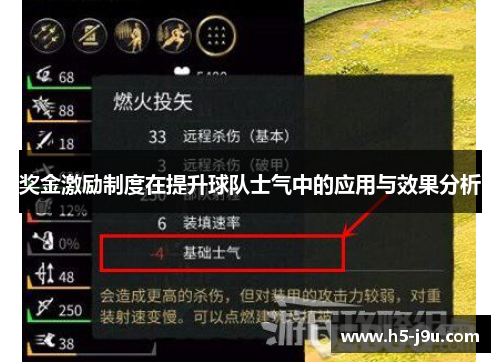 奖金激励制度在提升球队士气中的应用与效果分析