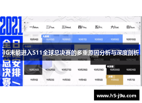 IG未能进入S11全球总决赛的多重原因分析与深度剖析